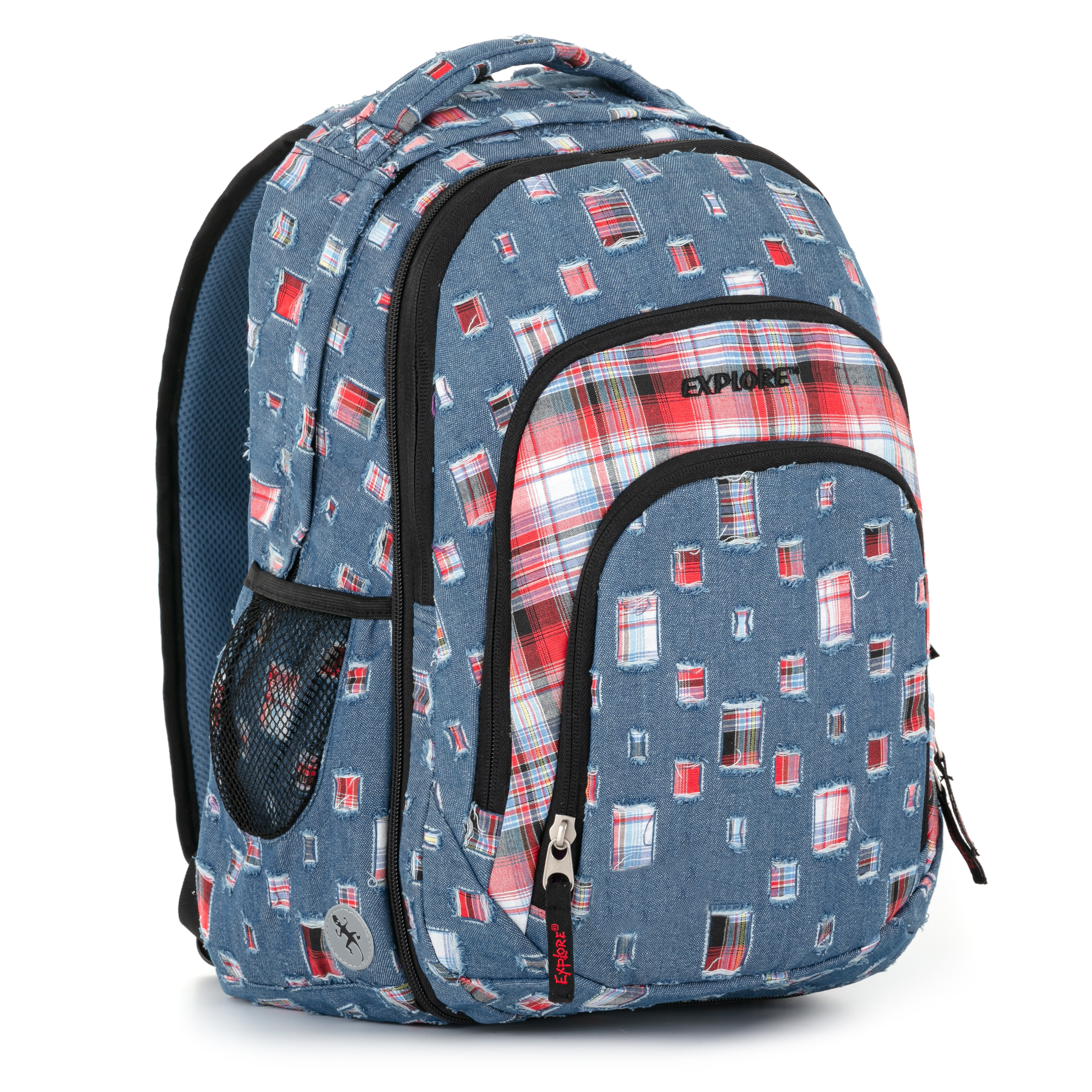 Seljakott/koolikott Explore 2-ühes Bar sinine teksa