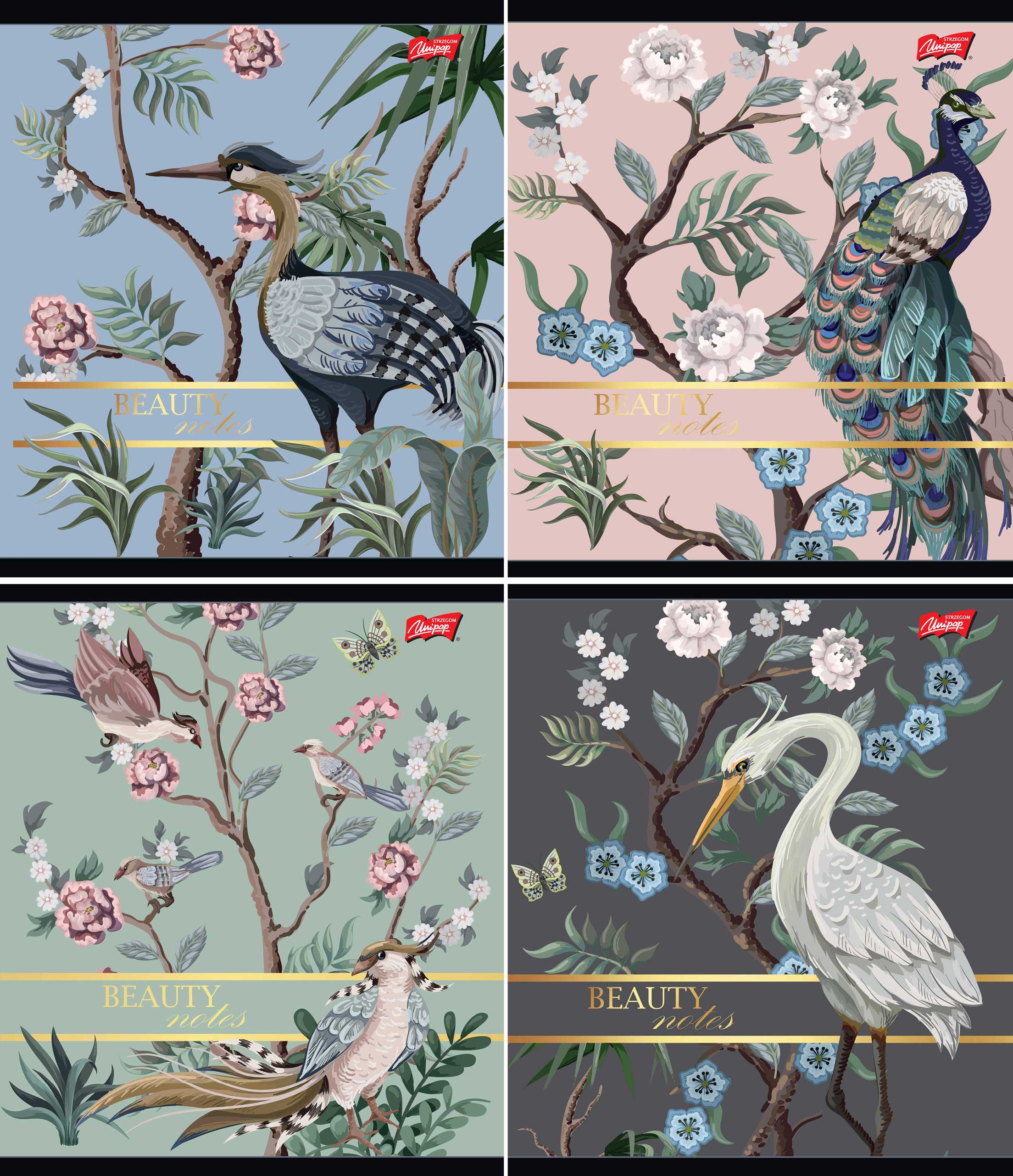 Vihik A5/12l 23 joont „Troopika“ 4 motiivi 70g, Unipap /25