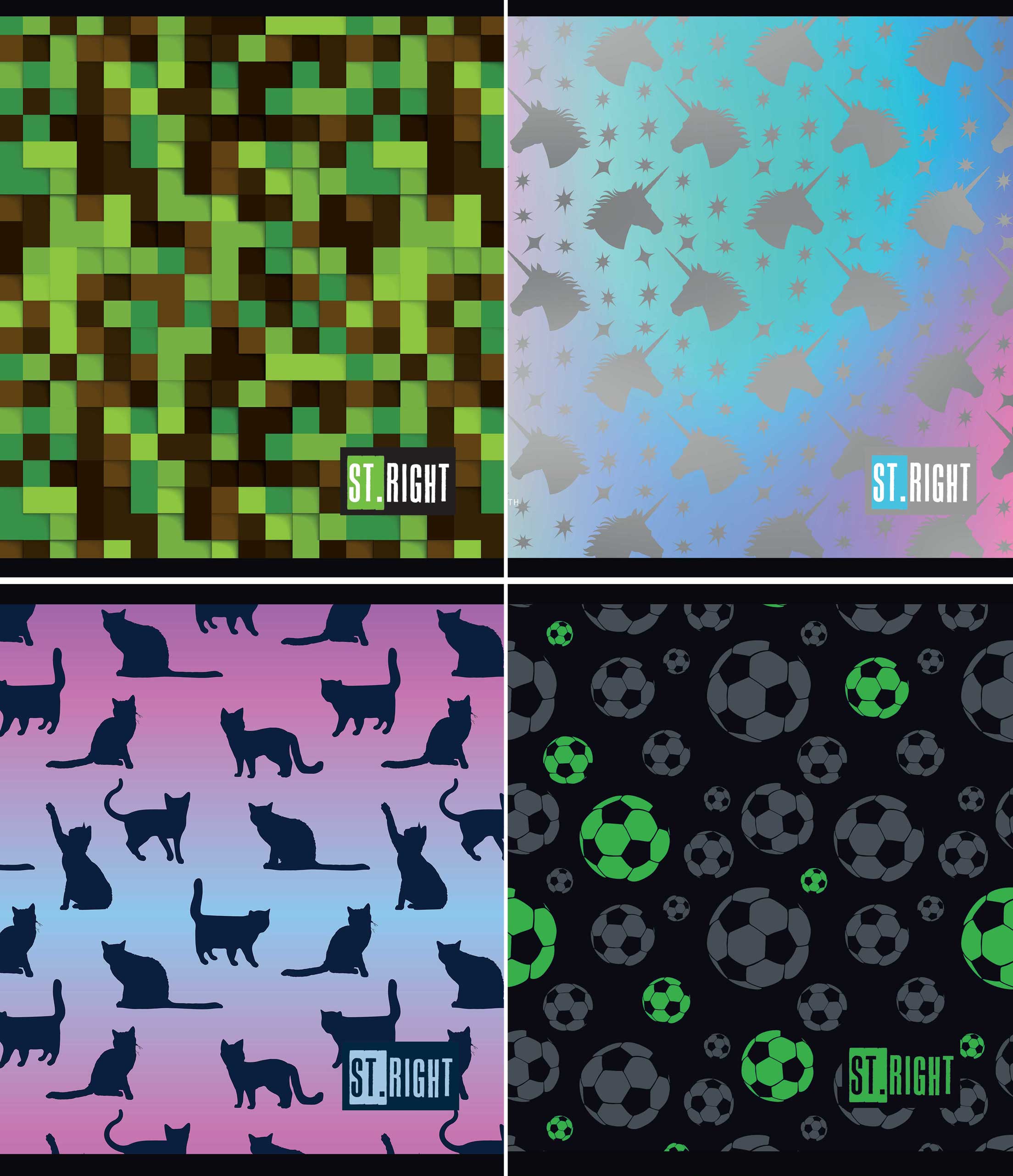 Kaustik A5/24l 23 joont „Kool on lahe“ 4 motiivi 70g, Unipap /25