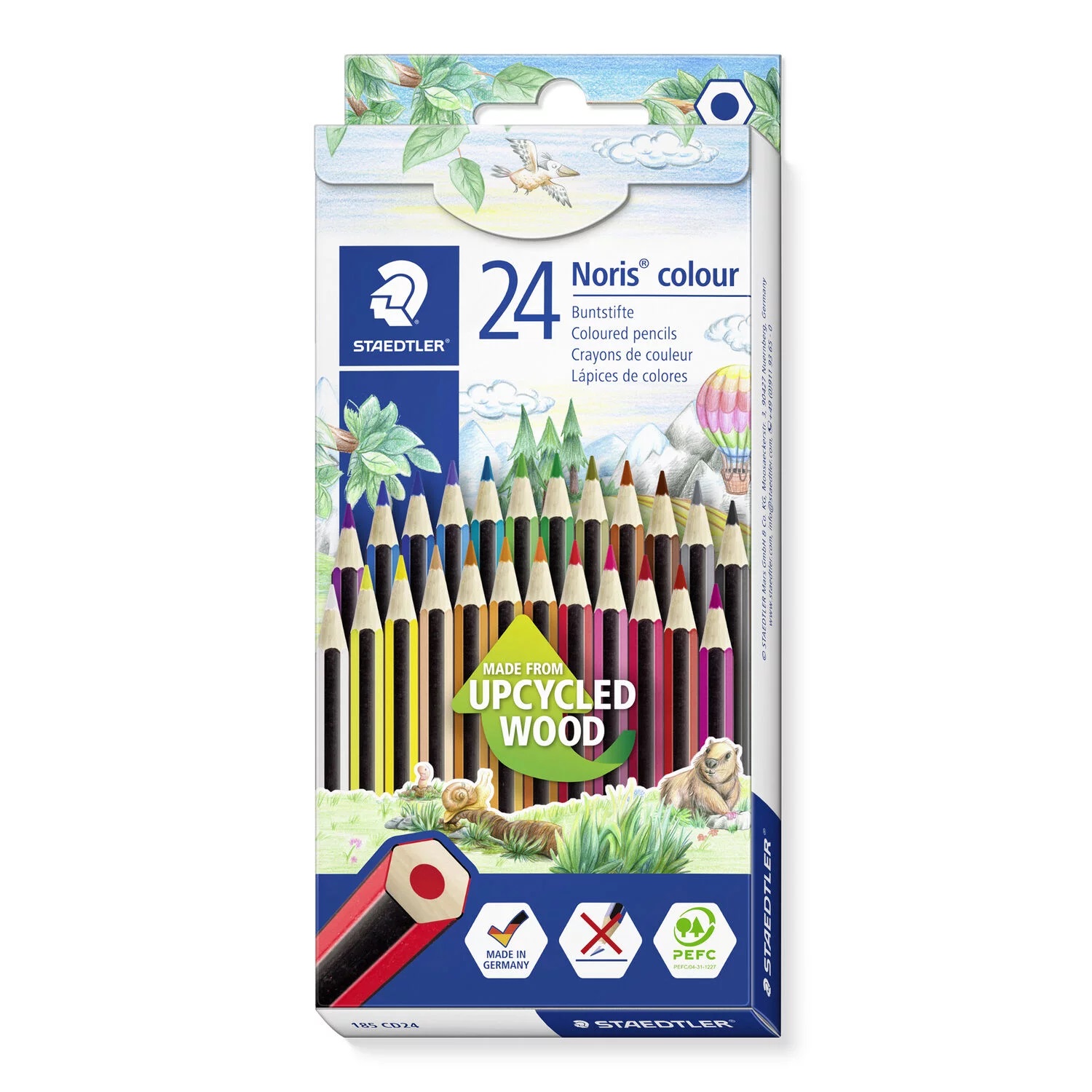 Värvipliiatsid 24 värvi Noris Colour, Wopex, Staedtler /5