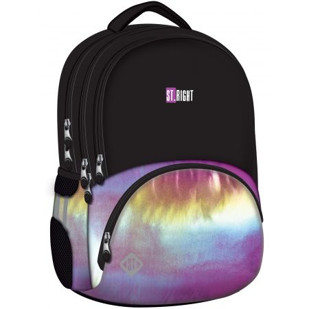 Seljakott 17" "Holo Multicolor" ergonoomilise ventileeruvast materjalist seljatoestusega, St.Right
