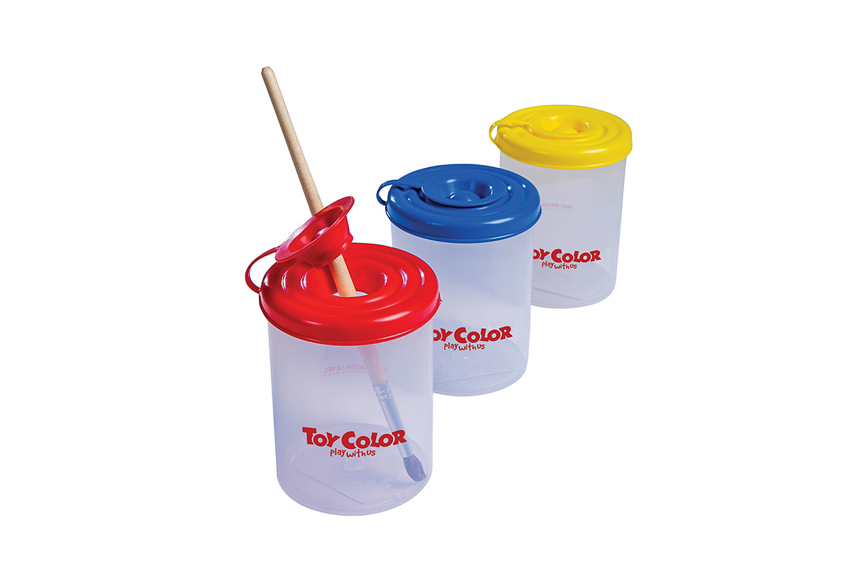 Veetops lekkekindla kaanega värvivalik, Toy Color /12