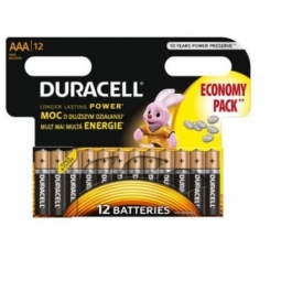 Patarei Duracell AAA 12tk/pk/12