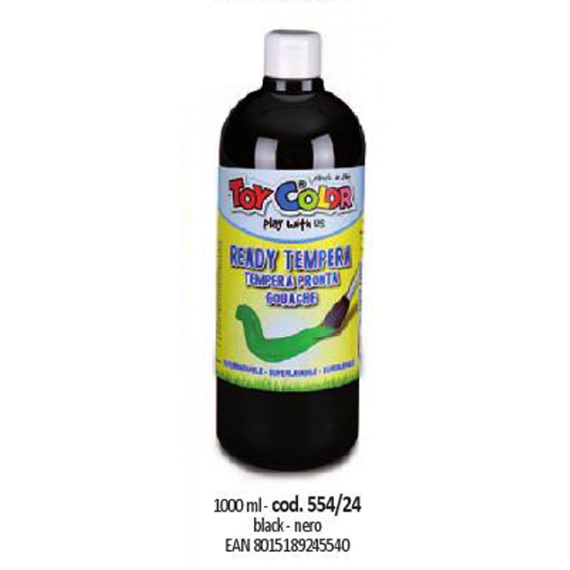 Guaššvärv 1000ml, must, Toy Color/12