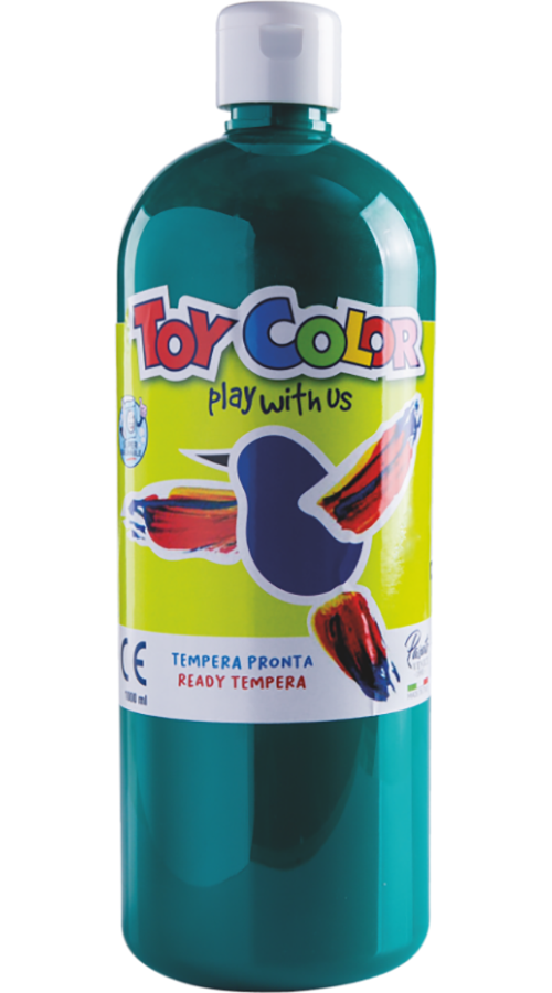 Guaššvärv 1000ml, tumeroheline, Toy Color/12