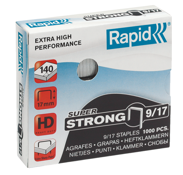 Klambrid 9/17 tsink 1000tk/pk, Strong, Rapid /50