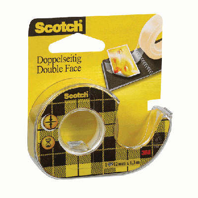 Kleeplint kahepoolne Scotch 136D alusel 12,7mmx6,3m/8