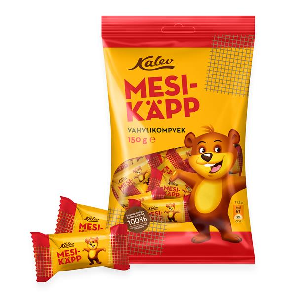 Komm Mesikäpp vahvlikompvek 150g Kalev/15