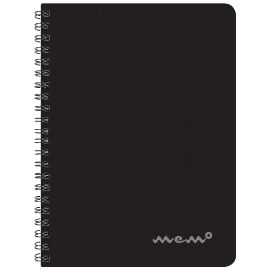 Spiraalkaustik A6/60l ruut, plastik kaanega, värvivalik ,Sulemees/144