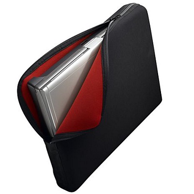 Sülearvutiümbris 15,4" NCLE15 must/punane, Caselocic /6