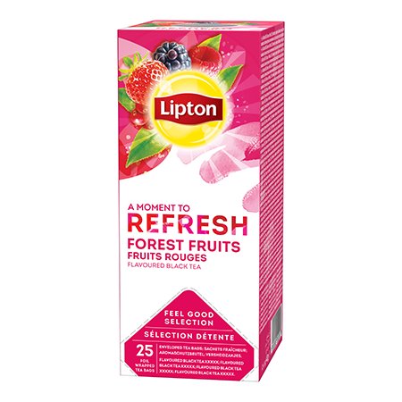 Tee Lipton Metsamarja fooliumis 25tkx1,6g/pk/6
