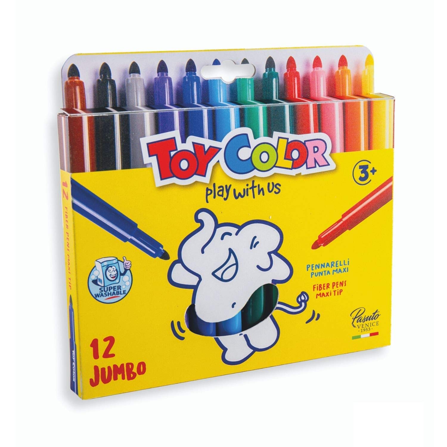 Viltpliiatsid 12v Jumbo ''Play with us'', Toy Color /6