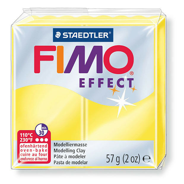 Polümeersavi Effect 57g läbipaistev kollane, Fimo /6