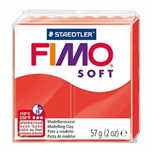 Polümeersavi Soft 57g erepunane, Fimo /6