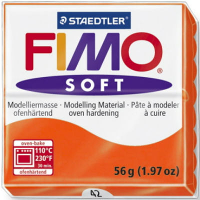 Polümeersavi Soft 57g mandariin, Fimo /6