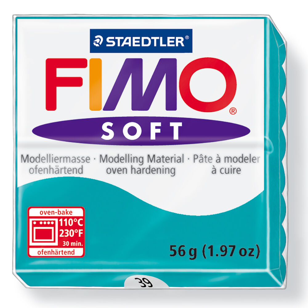 Polümeersavi Soft 57g piparmündiroheline, Fimo /6