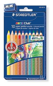 Värvipliiatsid 10v Super Jumbo A·B·S + teritaja, Staedtler /5