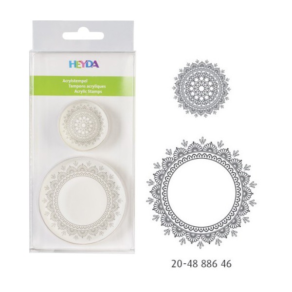 Templite komplekt 2tk, akrüülist ''Motiiv 3'' ,Heyda/6