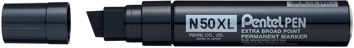 Permanentmarker Jumbo N50XL 10mm/13,5mm must, Pentel /6/180