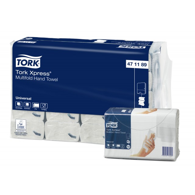 Lehträtik Tork Uni Xpress Multifold H2 2-kihiline 190l/20 (ei toodeta/asendus471103)