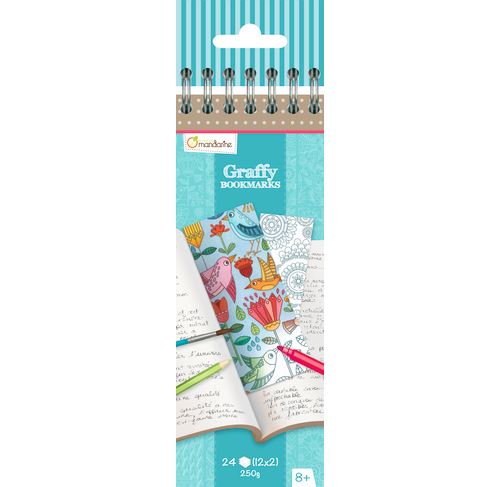 Värvitavad järjehoidjad ''Mandala'' 24l 250g, Avenue Mandarine /5