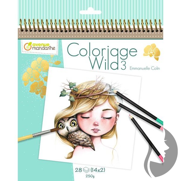 Värviraamat 20x25,5cm 28l "Looduslapsed" 3 250g, Avenue Mandarine /5