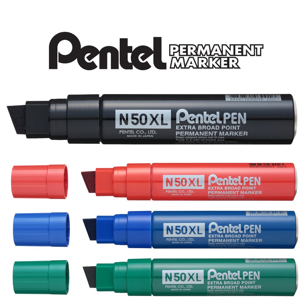Permanentmarker Jumbo N50XL 10mm/13,5mm punane, Pentel /6/180
