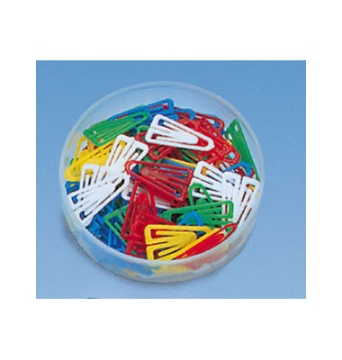 Kirjaklamber 25mm, plastikust värvilised 100tk/pk, Wedo /10