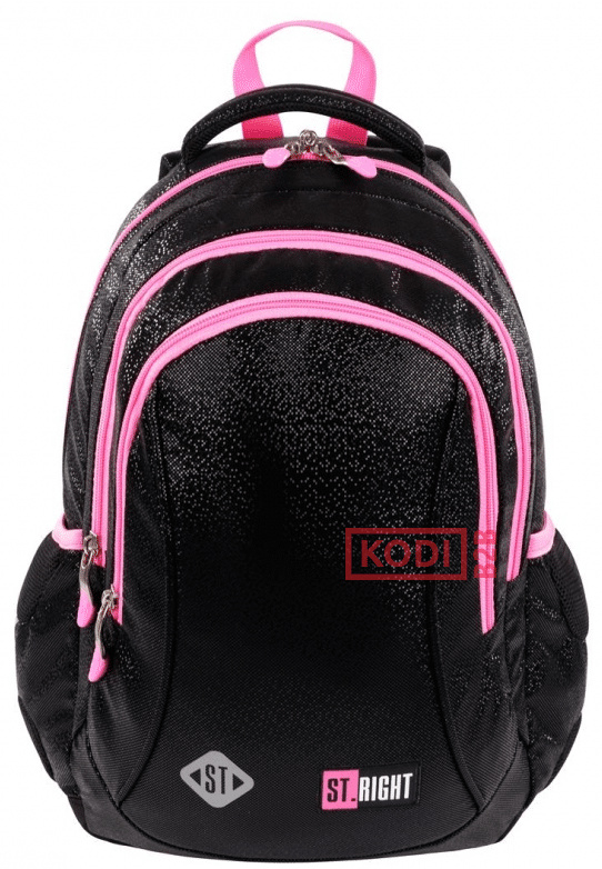 Seljakott kolmeosaline STRIGHT BP-26 BLACK GLITTER