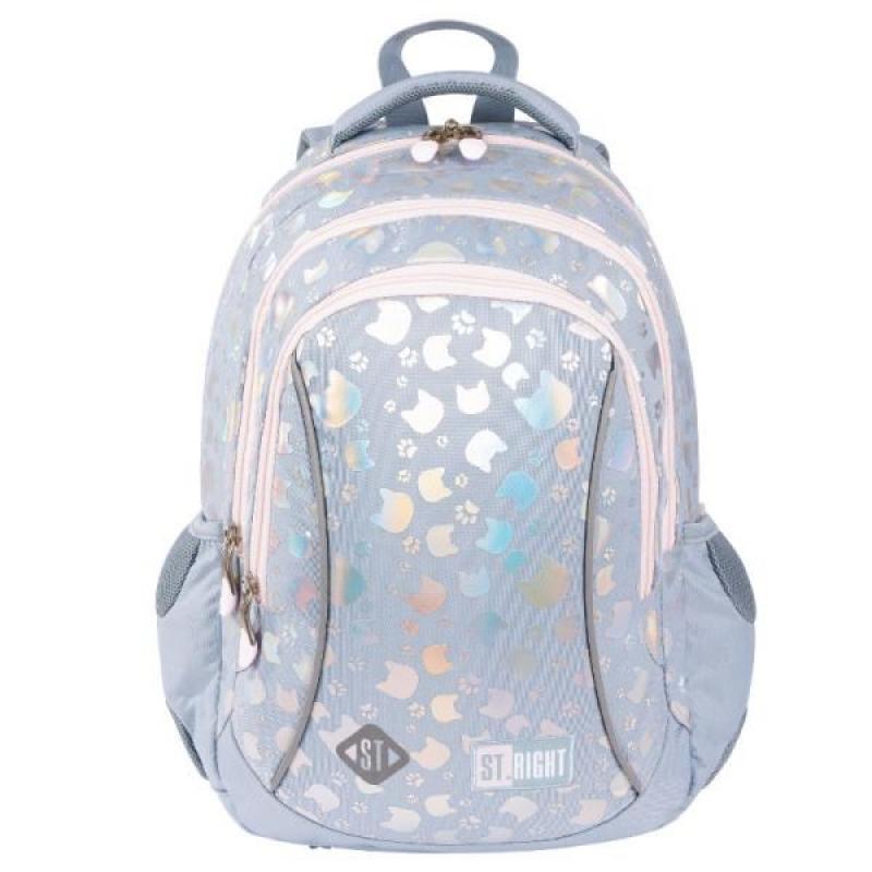 Seljakott kolmeosaline STRIGHT BP-26 SILVER CATS mkmo