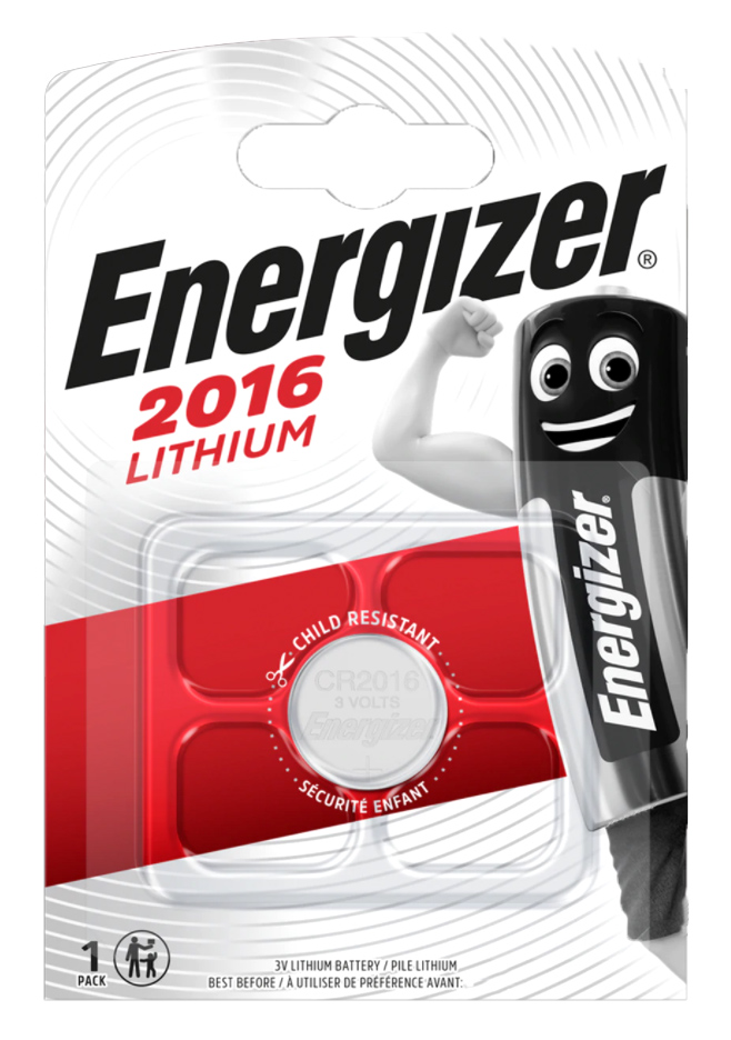 Patarei Energizer CR2016 liitium, 3.0V/10