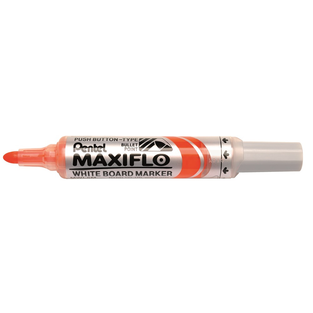 Valgetahvlimarker Maxiflo MWL5M 6,0mm oranž, Pentel /12/288