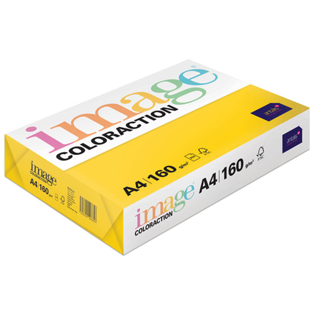 Koopiapaber Image Coloraction Sevilla dark yellow A4/160g 250l /5