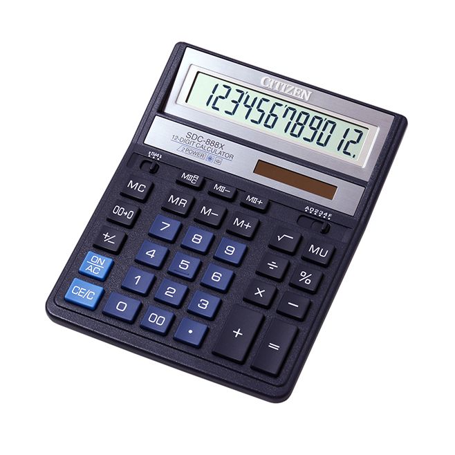 Kalkulaator Citizen SDC-888X BL lauale sinine RP/10