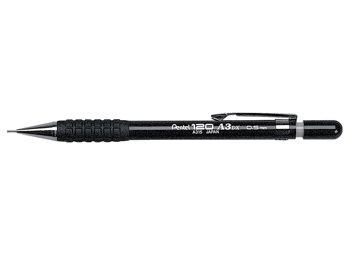 Mehaaniline pliiats Pentel PRO 0,5 A315 must /12/288