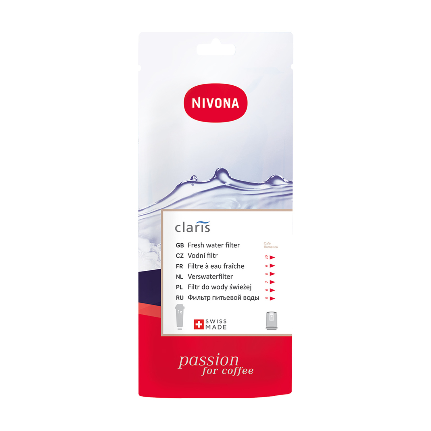 Veefilter Nivona espressomasinale