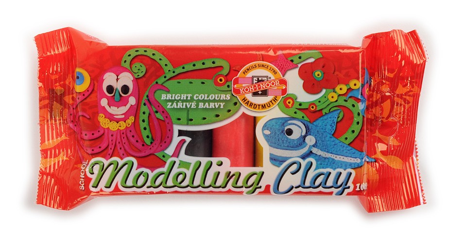 Plastiliin 5 värvi ''Laste'' 100g, Koh-i-Noor /30