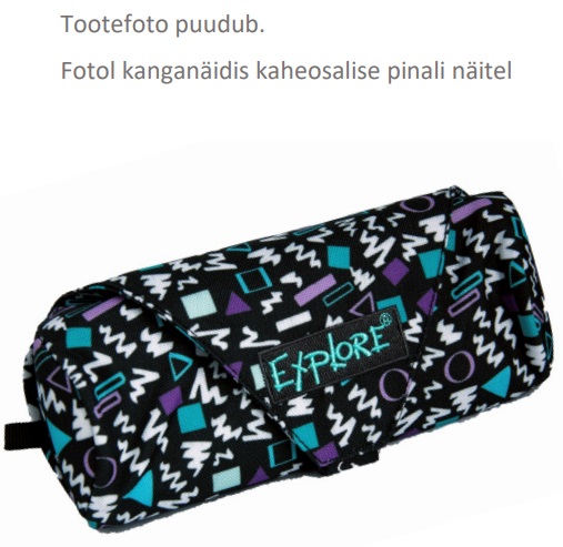 Pinal Explore ''Sinine, valge ja lilla muster mustal taustal'' kolmeosaline rullis