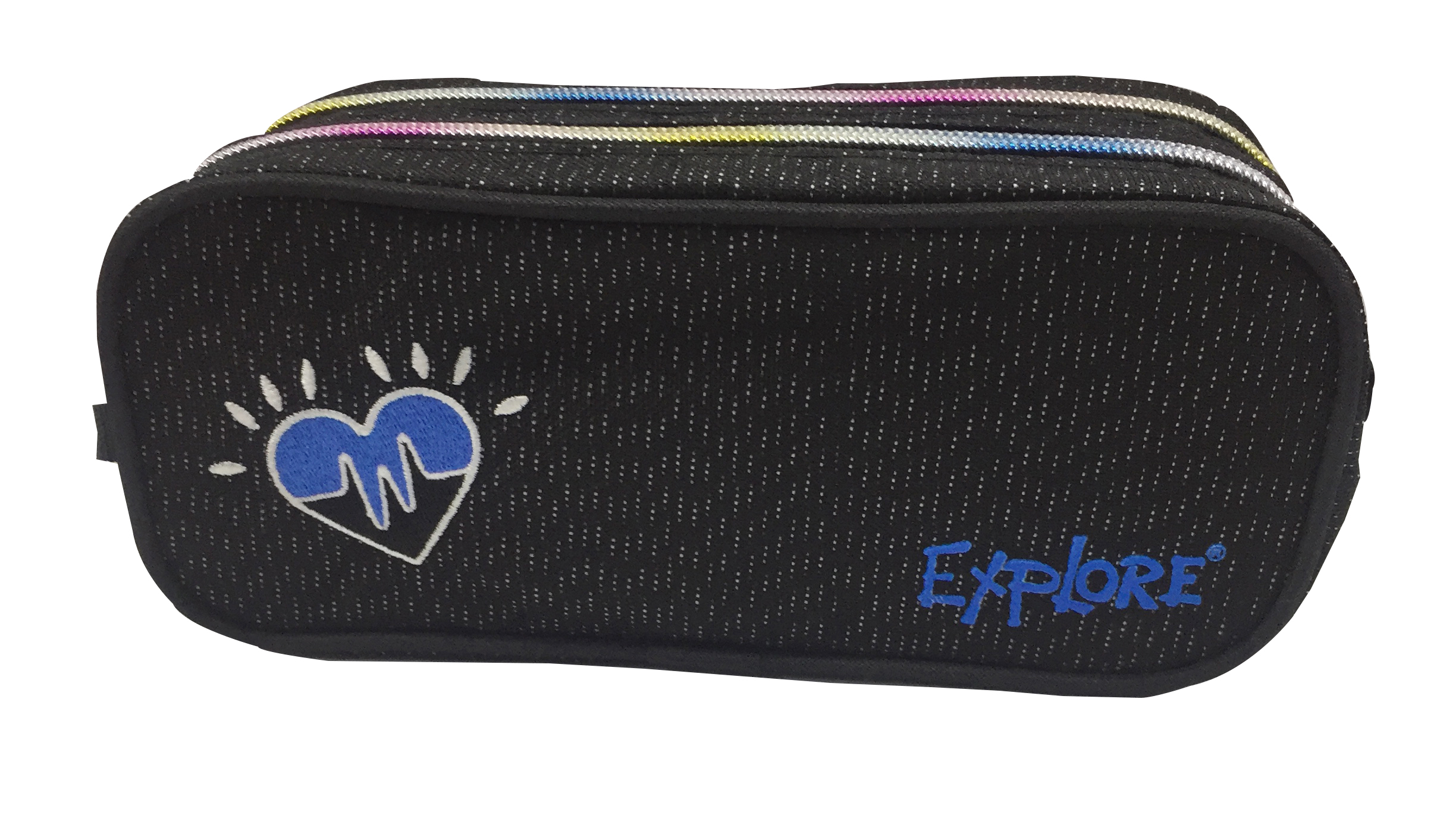 Pinal Explore ''Vikerkaarevärviline, süda mustal taustal'' kahe lukuga