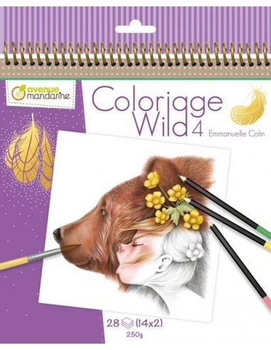 Värviraamat 20x25,5cm 28l "Looduslapsed" 4 250g, Avenue Mandarine /5