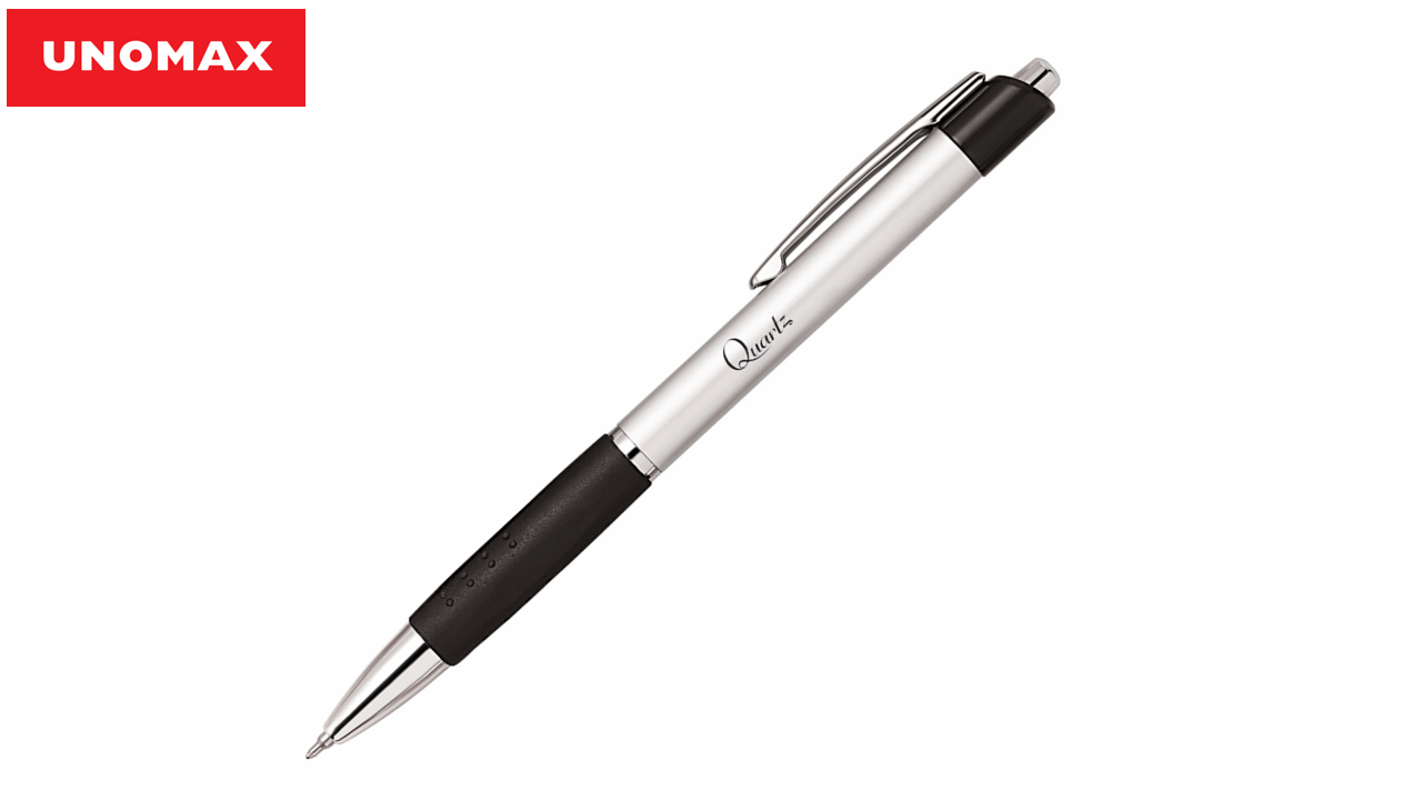 Pastapliiats lülitiga Quartz Classic silver RT 0,7mm sinine, Unomax  /12