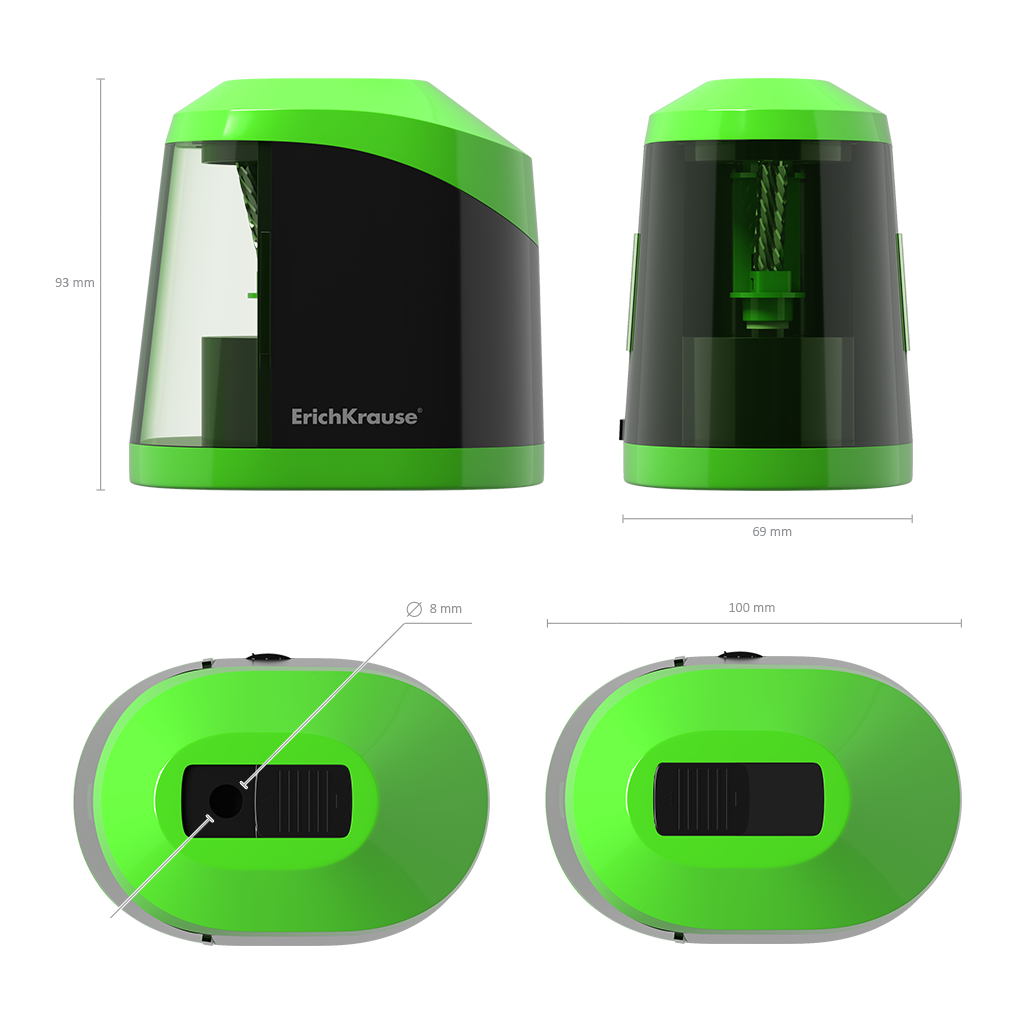 Pliiatsiteritaja, elektriline SPIRAL, (4x AA juurde osta) patareid ErichKrause®