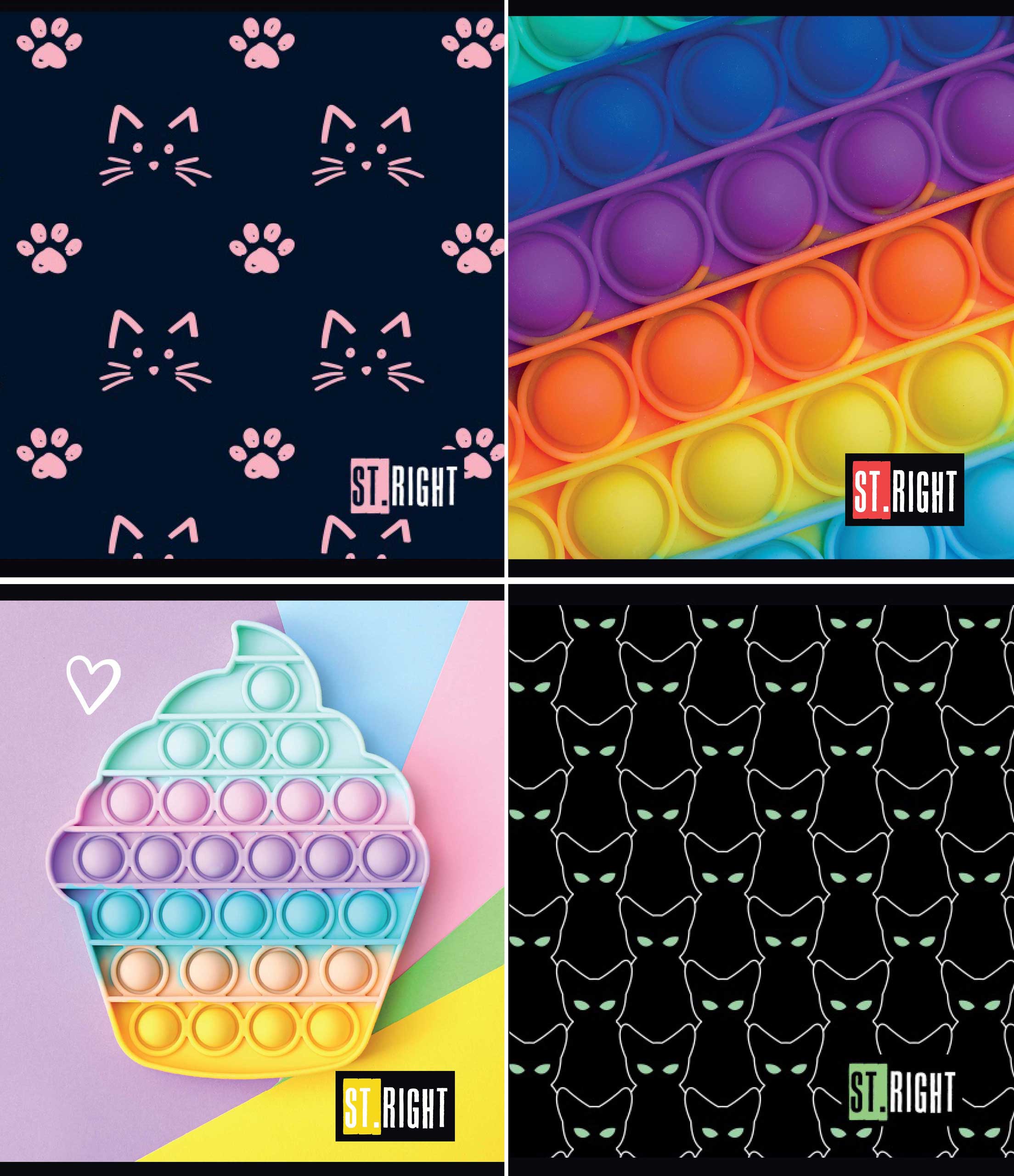 Vihik A5/12l 20 joont „Mitu on?“ 4 motiivi 70g, Unipap /25