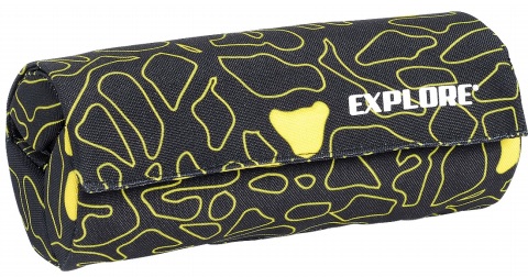 Pinal Explore ''Must taust, kollane muster'' kolmeosaline rullis