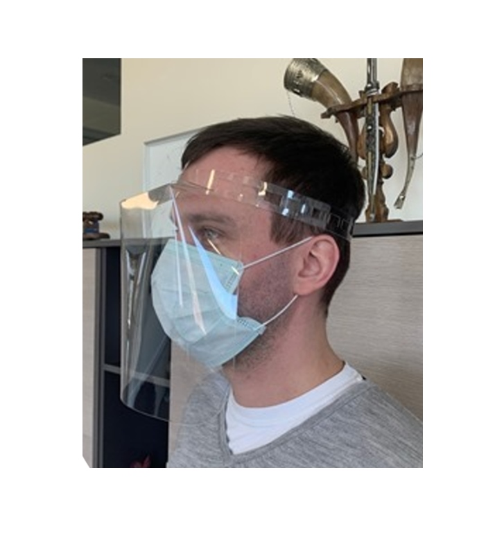 Kaitsemask visiir 250x200 läbip, reguleeritava peaosaga, siseruumidesse