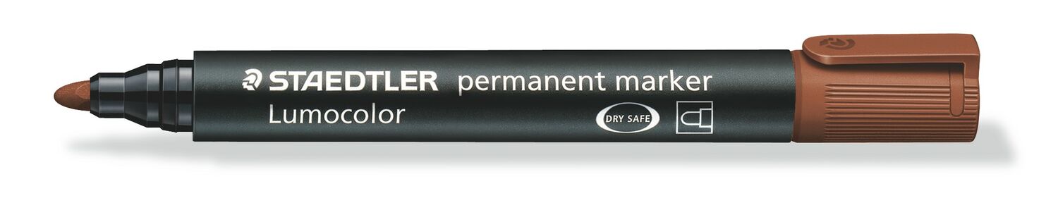 Permanentmarker Lumocolor 2,0mm ümara otsaga pruun, Staedtler /10