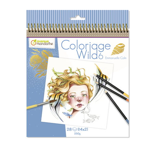 Värviraamat 20x25,5cm 28l "Looduslapsed" 6 250g, Avenue Mandarine /5