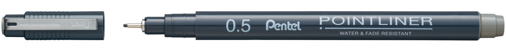 Tindipliiats Pointliner 0,5mm hall, Pentel /12