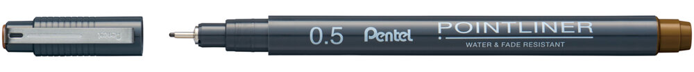 Tindipliiats Pointliner 0,5mm seepia, Pentel /12