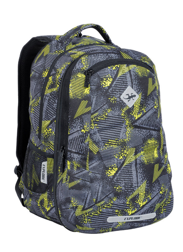 Seljakott Explore 2-ühes Viki "Kollane välk", Explore